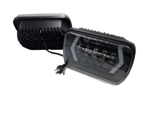 Фари led 5X7 дюйма 75W ближній дальній та поворот Jeep Ваз Nissan Land Rover 20 7 14см 12 24V (lJLS5938)