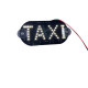 Табличка TAXI на лобове скло світлодіодна на присосках LED шашка для таксі 12в біла (17369)