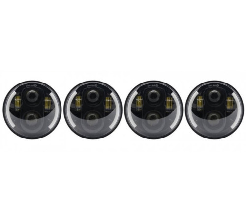 Світлодіодні передні фари OEM ваз 2103 2106 BMW E30 E34 5.75 дюймів місяць LED комплект 4 шт (LYN5.75DKT)