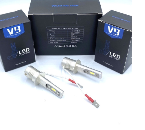 Автомобільні світлодіодні лампи V9 із цоколем H1 (V9H1)
