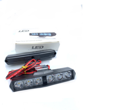 Світлодіодна LED фара 10W 6 Led біла комплект 2 шт (LedG-1)