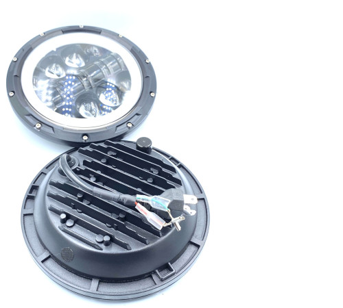 Фара LED 80W ближній дальній ходові вогні 7 дюймів для ваз 2101 2121 Газ 53 Камаз Уаз Зіл Маз (Led I)
