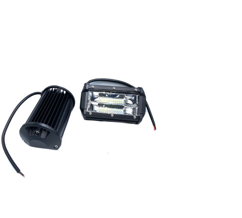 Фара LED прямокутна 72W 24 діода 133 мм універсальна комплект 2 штуки (KTLV02-03)