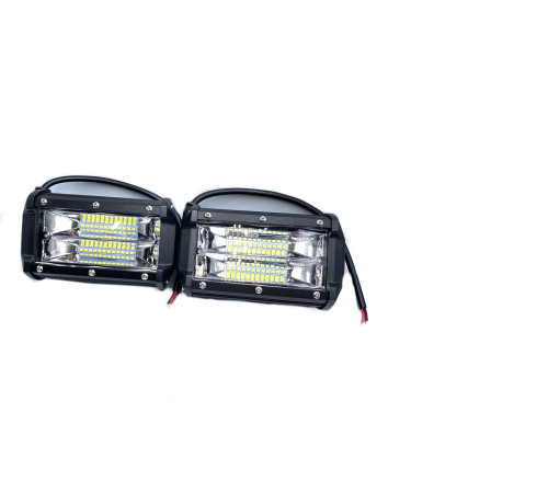 Фара LED прямокутна 72W 24 діода 133 мм універсальна комплект 2 штуки (KTLV02-03)
